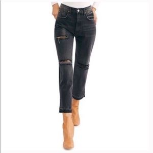 LAST CHANCE Free People Lita crop straight jeans